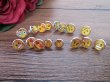 (image for) 24Pairs Cabochon Resin Cute Emoji Expression Stud Earrings