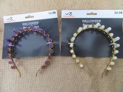 (image for) 1Pc New Stone Crown Quartz Headband Hair Hoop Randomly Design