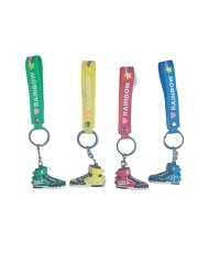(image for) 12Pcs Basketball Sneaker Shoe Keyring Key Ring 4 Colors
