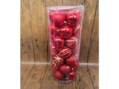 (image for) 35Pcs Red Christmas Xmas Tree Ball Bauble Hanging Home Party Orn