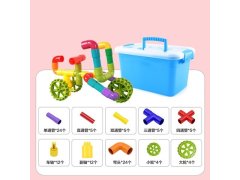 (image for) 1Set x 100Pcs Tube Pipeline Building Block Construction Plug Toy