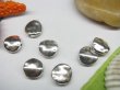 (image for) 50pcs Metal Smooth Button Beads yw-ac-mb58
