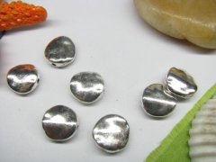 (image for) 50pcs Metal Smooth Button Beads yw-ac-mb58