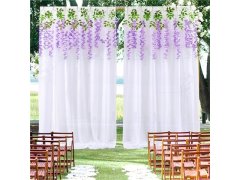 (image for) 1X White Gauze Wedding Party Backdrop Curtain Drapes Background