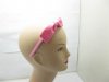 12 New Pink Hair Band with Attached Bowknot