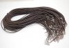 100 Coffee Waxen Strings With Connector For necklace 45cm Long