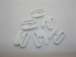 (image for) 200Sets(400Pcs) White Plastic Bikini Bra Clips 12mm