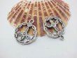 (image for) 50 Alloy Metal Tibetan Style Peace Symbol Pendants ac-mp228