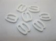 4X200Pcs White "E" Hook Bra Clips 9mm (image for) 4X200Pcs White "E" Hook Bra Clips 9mm