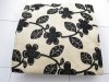 2Pcs HQ Dark Ivory Plum Blossom Hemp Pillow Cushion Covers 43cm