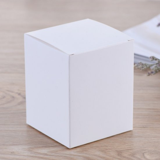 50Pcs Plain White Bomboniere Boxes 8x8cm Wedding Favor - Click Image to Close