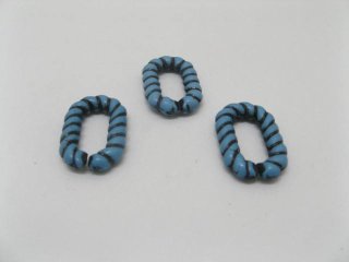 310 Blue Plastic Loop Beads Jewelry finding (image for) 310 Blue Plastic Loop Beads Jewelry finding