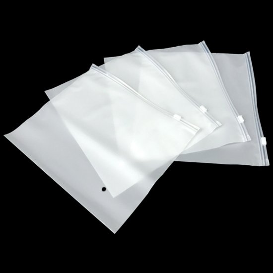 50Pcs Frosted Resealable Zip Lock Bag Plastic Bag 20x28cm - Click Image to Close