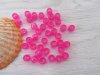 1100 Transparent Clear Fuschia Barrel Pony Beads 6x8mm 1100 Transparent Clear Fuschia Barrel Pony Beads 6x8mm