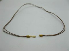 (image for) 95 Coffee 2-String Waxen Strings For Necklace Golden Clasp