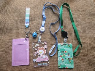 4Pktx3Pcs Cute Certificate Identity Card Holder Employee ID Work (image for) 4Pktx3Pcs Cute Certificate Identity Card Holder Employee ID Work