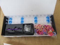 (image for) 10 sets Loom Bands Kit Rubber Bands Clips DIY Bracelet Making