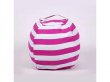 1Pc Cotton Stripe Design Storage Bag Toy Organizer Bag