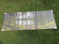 1Pc Abstract Forest Reflection Canvas Wall Art Painted Oil 120x