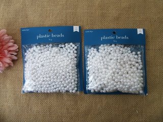 3Packs x 76g Simulate Pearl Beads Jewelry Making 6mm (image for) 3Packs x 76g Simulate Pearl Beads Jewelry Making 6mm