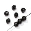 (image for) 1080Pcs (210g) Black Faceted Beads 8mm for Handmade Jewelry Accessories