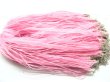 (image for) 100 Pink Multi-stranded Waxen & Ribbon For Necklace