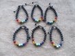 5Pcs Healing Bead Yoga Bracelet 7 Gemstone Chakra Lava Rock