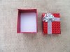 20Pcs Red Laser Cube Ring Gift Box Ring Case 5.5x4.5x4.5cm