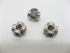 10 Alloy European Cross Thread Beads ac-sp362 10 Alloy European Cross Thread Beads ac-sp362