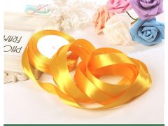 (image for) 10Rolls X 25Yards Orange Satin Ribbon 18mm