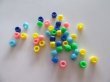 (image for) 2100 Plastic Barrel Pony Beads 6x8mm Mixed Color be-p298
