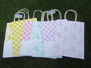 32Pcs Easter Kraft Paper Gift Carry Shopping Bag Assorted