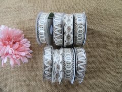 (image for) 12Rolls Hemp Burlap Ribbon Rope Craft Gift Package 12mm