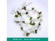 (image for) 6Pcs 18 Head Off White Cherry Blossom Sakura Leaf Garland Vine S