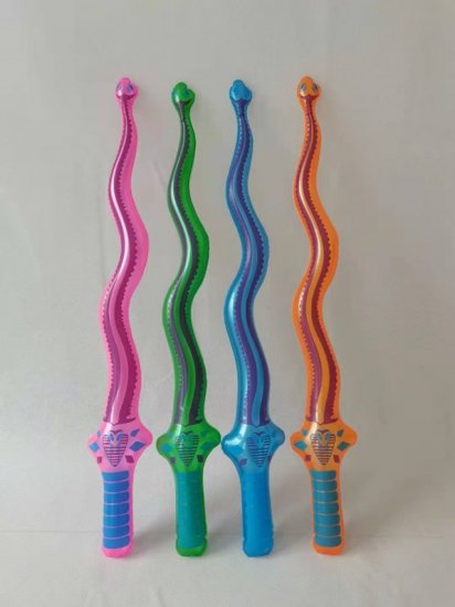 12Pcs Inflatable Sword 69cm Blow-up Toys Mixed Color Party Favor - Click Image to Close