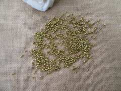 (image for) 250g Golden Round Spacer Beads 3mm for DIY Jewellery Making