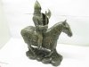 1X New Resin Armored Horse Knight Statue with Spear