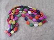 (image for) 6Strands X 13Pcs Diamond Gemstone Beads Mixed Color 30x20x6mm