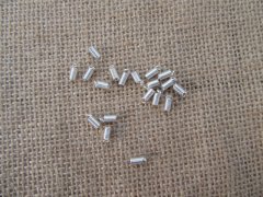 (image for) 100Pkts X 20Pcs Silver Plated Spring Coil Ends Connector Finding