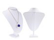 (image for) 1X White Leatherette Necklace Display Bust Stand 29cm High