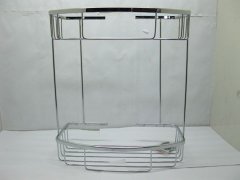 1X Stainless Steel High-Grade 2-Layer Cube Bath Rack