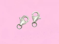 10pcs 925.Silver Plated Jewelry Lobster Claw Clasp 6X14mm 10pcs 925.Silver Plated Jewelry Lobster Claw Clasp 6X14mm