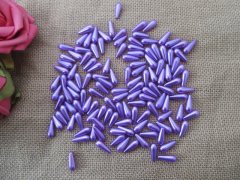 250g (615Pcs) Purple Teardrop Simulate Pearl Beads Loose Beads