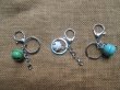 10Pcs Bell Key Chain Key Rings with Clasps Mixed Color