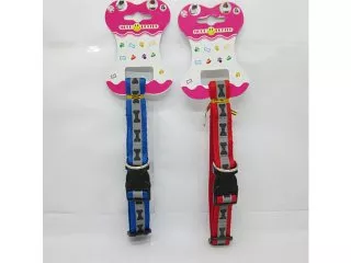 6Pcs Adjustable Reflective Nylon Dog Collars 2cm Mixed Color