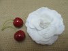 48Pcs Artificial Plum Blossom Flower Hair Clips Brooch - White