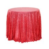 1Pc Red Sequin Table Cloth Cover Backdrop Wedding Party