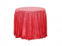 1Pc Red Sequin Table Cloth Cover Backdrop Wedding Party 120x240