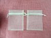 100 Green Drawstring Jewelry Gift Pouches 8x6cm