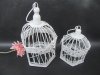 1Set 2in1 White Hexagon Hanging Bird Cage Card Holder 1Set 2in1 White Hexagon Hanging Bird Cage Card Holder